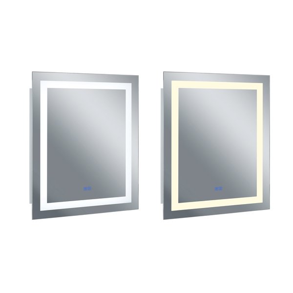 Cwi Lighting Square Matte White Led 36 In. Mirror From Our Abril Collection 1232W36-36-A